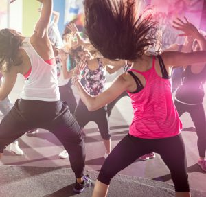 group of people at urban dance class